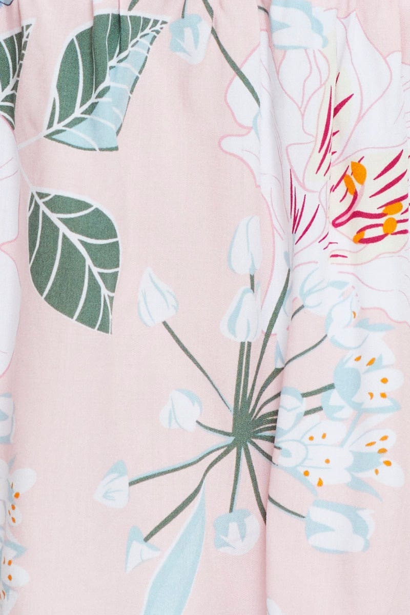 Print Cami Top Sleeveless Tie Up - Image 6