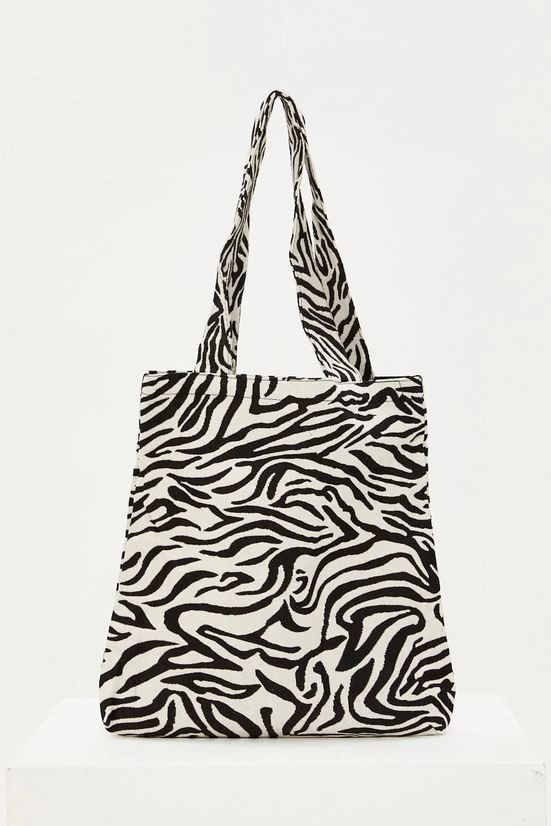 Print Cord Tote Bag - Image 3