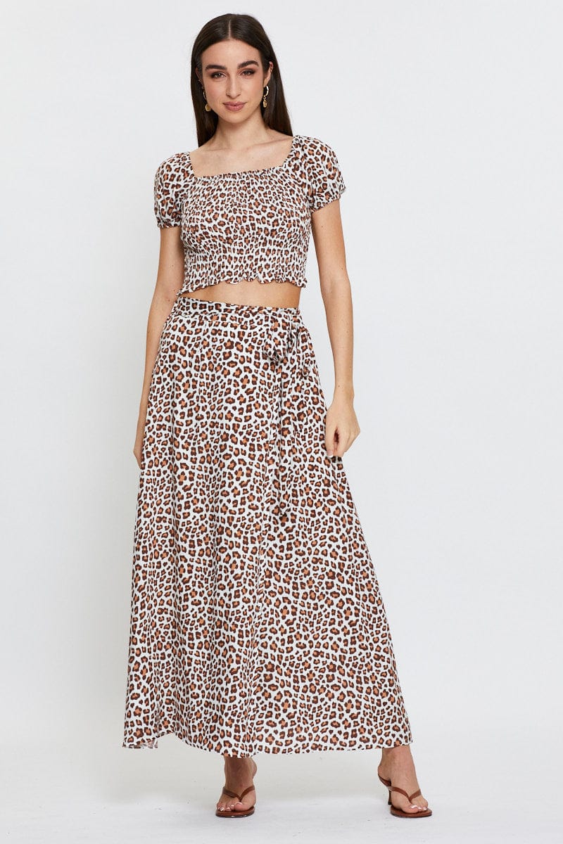 Print Crop Top Short Sleeve - Image 2