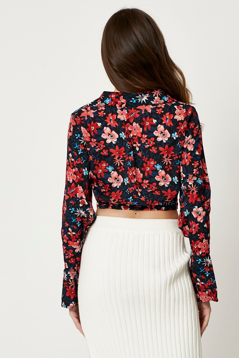 Print Long Sleeve Top - Image 4