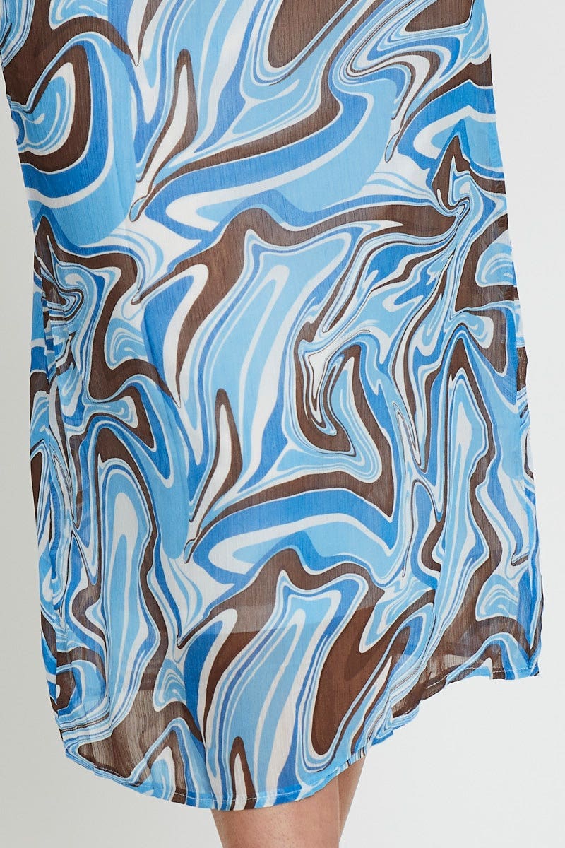 Print Midi Skirt Relaxed - Image 5