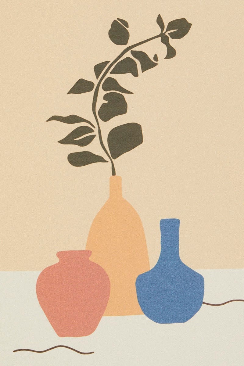 Print Mixed Vases A3 Poster Print - Image 3