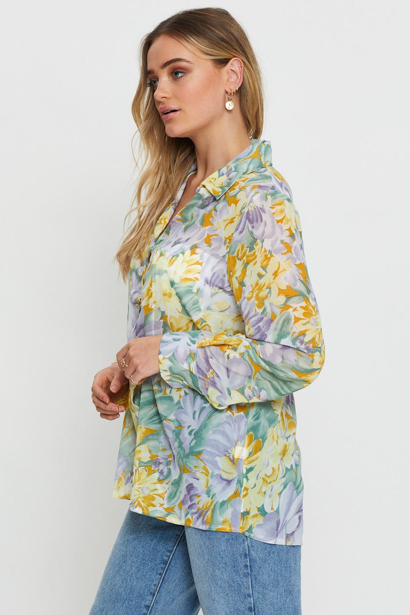 Print Oversized Shirts - Image 3
