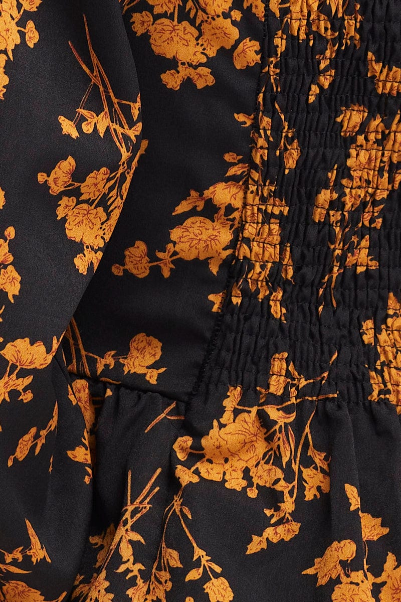 Print Peplum Top Long Sleeve - Image 6