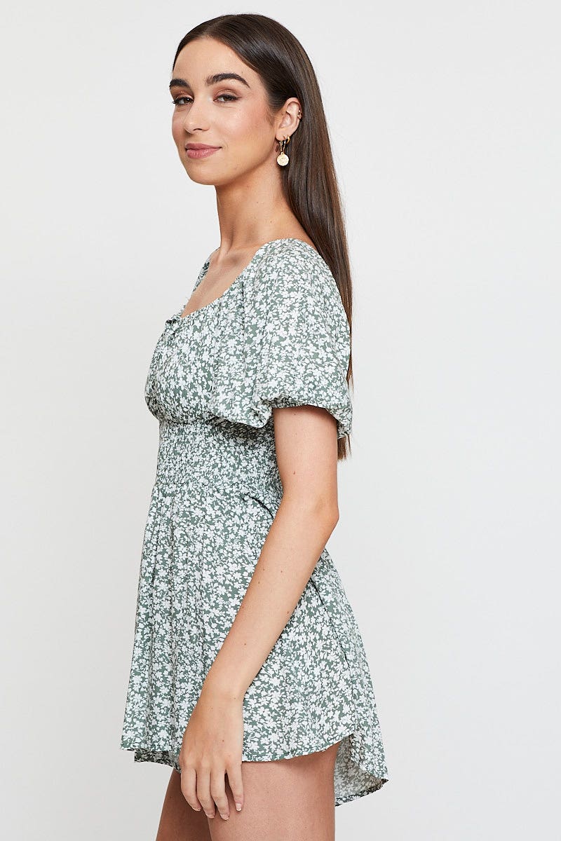 Print Playsuit Short Sleeve - Image 10
