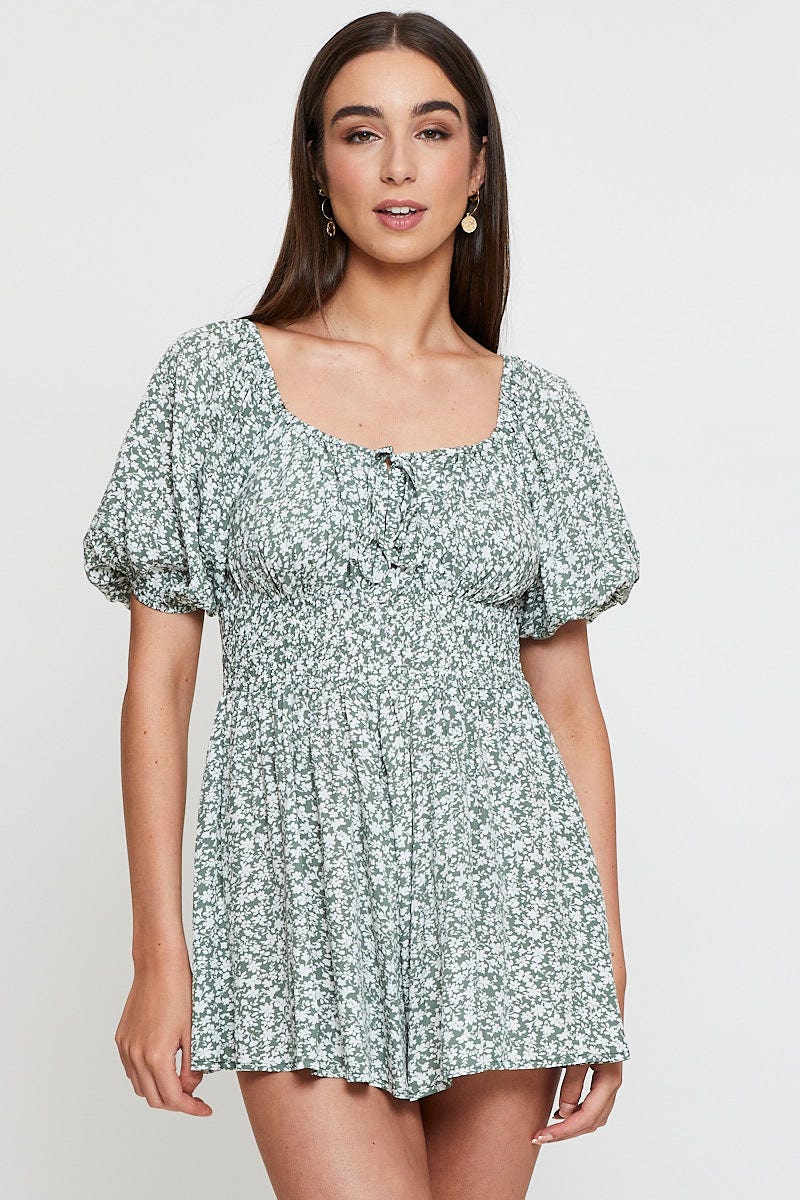 Print Playsuit Short Sleeve - Image 9