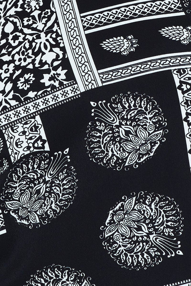 Print Scarf Top Sleeveless Crop Halter - Image 6