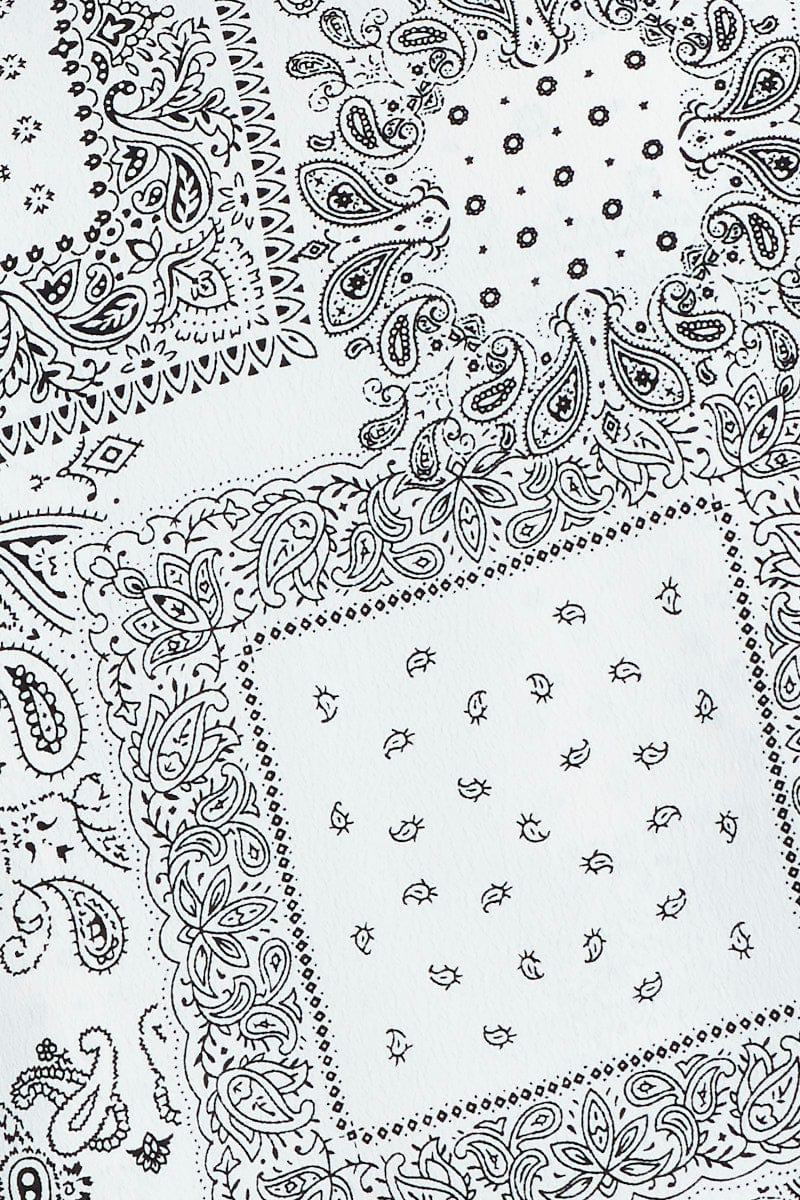 Print Scarf Top Sleeveless Crop Halter - Image 5
