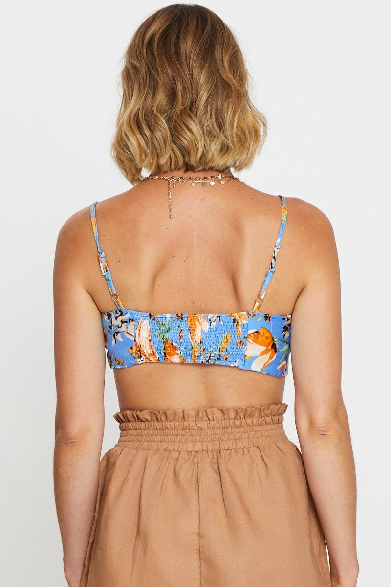 Print Singlet Bralette Sleeveless Crop - Image 5