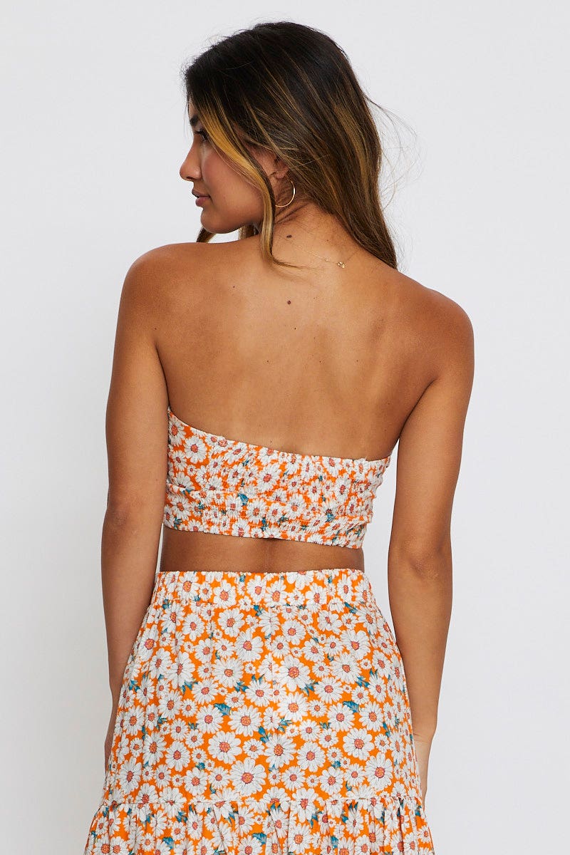 Print Singlet Top Crop - Image 5