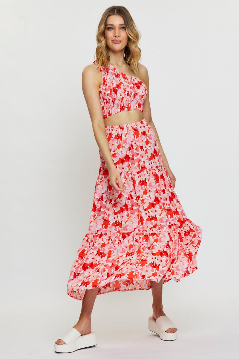 Print Singlet Top Crop - Image 3