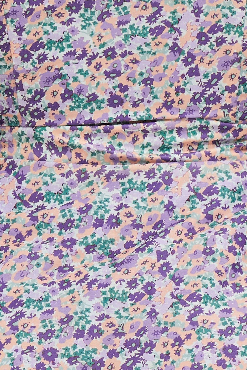 Print Skater Dress Long Sleeve Mini - Image 6