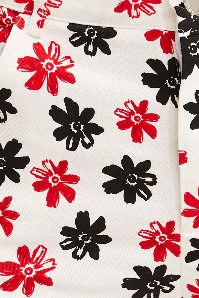 Print Slim Pants High Rise - Image 6
