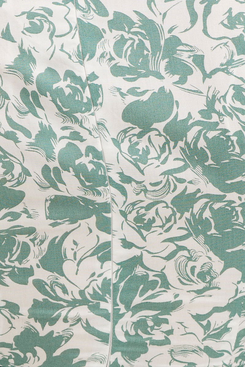 Print Tie Waist Wrap Dress - Image 6