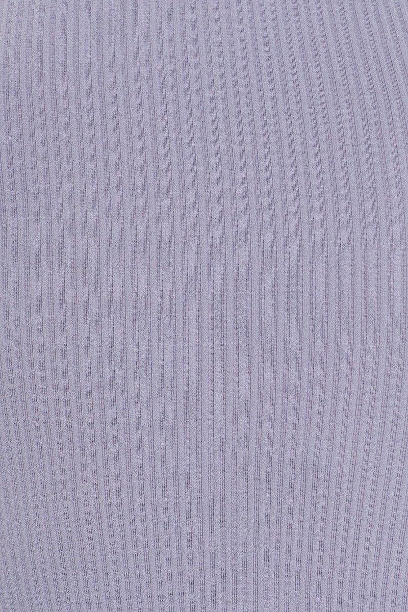 Purple Seamless One Shoulder Basic Top - Image 6