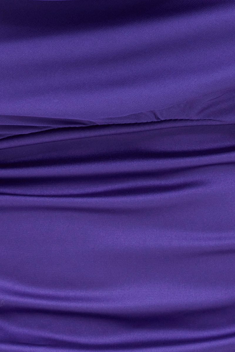 Purple Sleeveless Satin Cami Top - Image 6