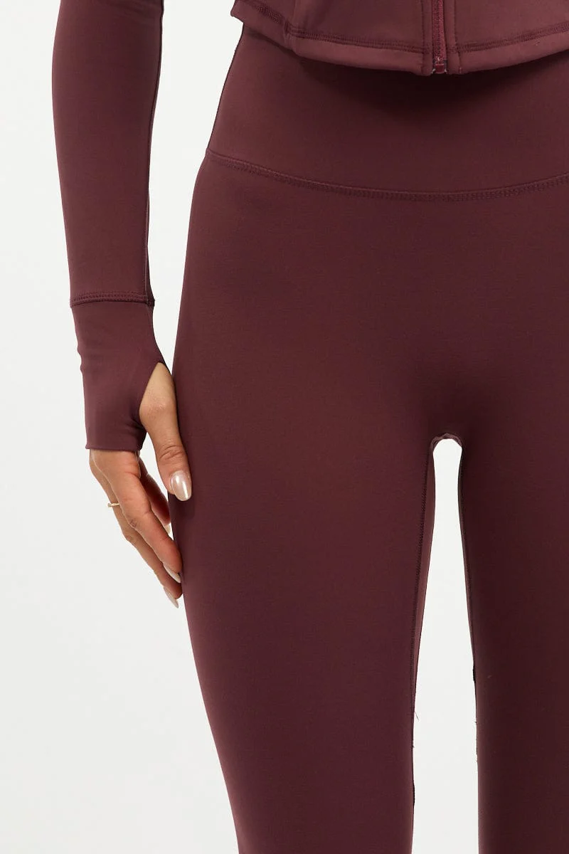 Red Active Leggings - Image 6