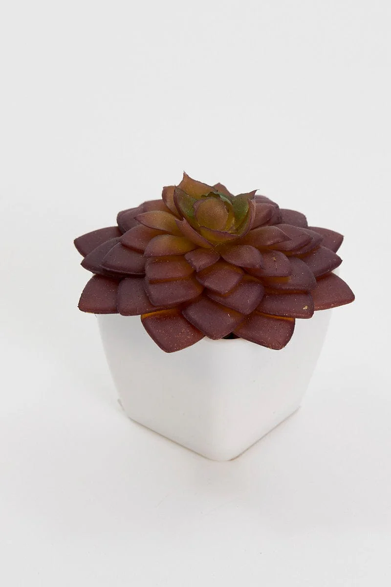 Red Artificial Potted Cactus - Image 2