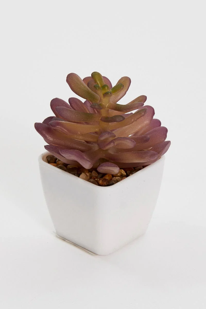Red Artificial Potted Cactus - Image 2