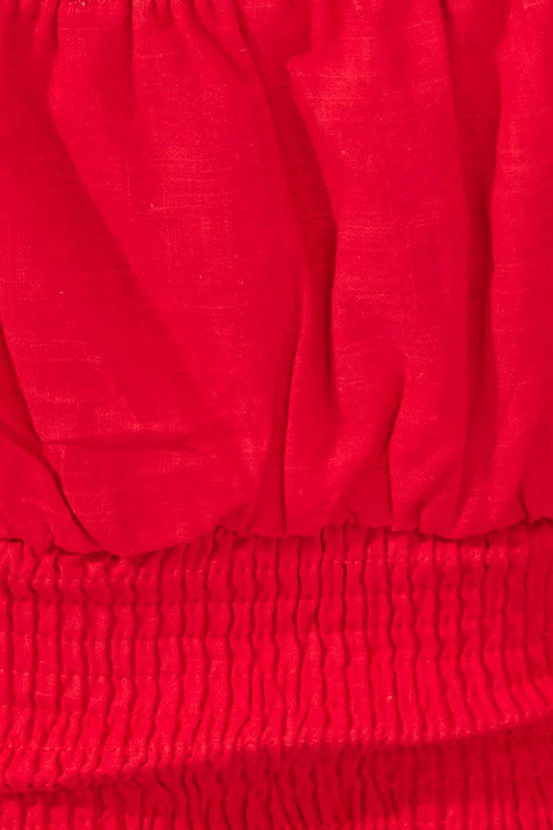 Red Bodysuit Short Sleeve - Image 6
