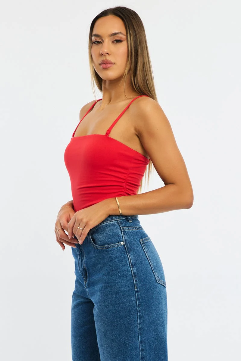 Red Bodysuit Singlet - Image 3