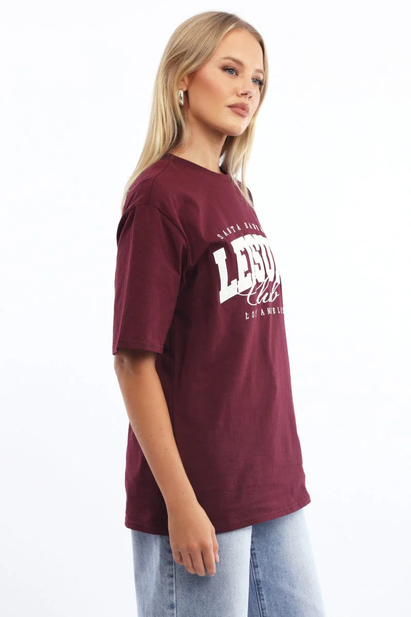 Red Graphic Tee Short Sleeve - Image 3