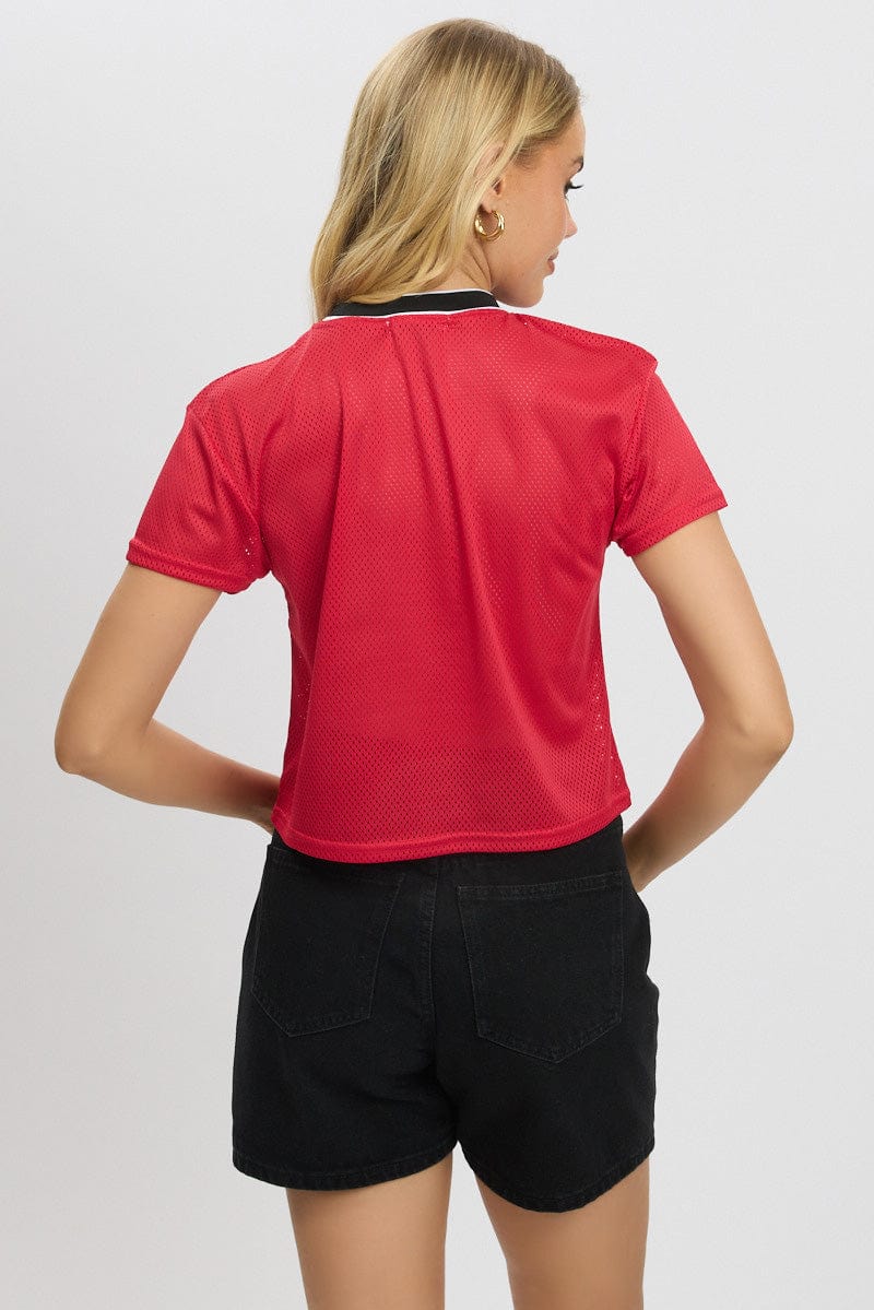 Red Graphic Tee Short Sleeve - Image 5