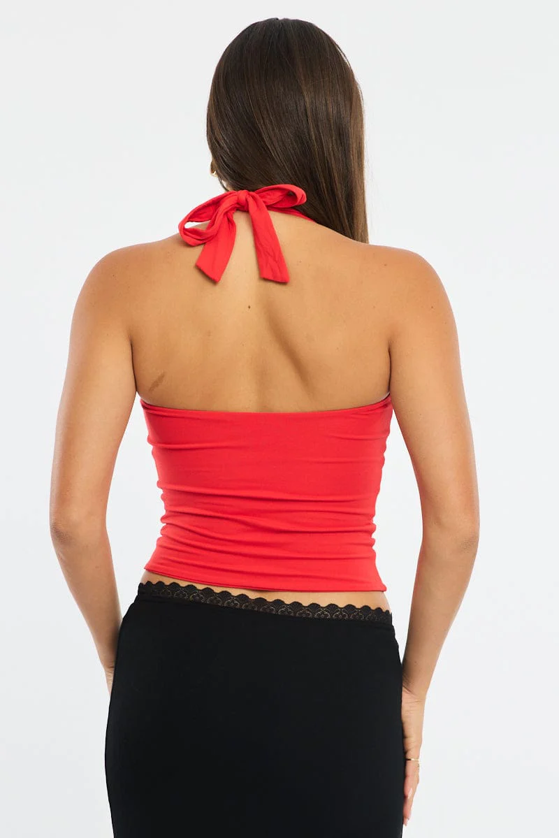 Red Halter Top - Image 4