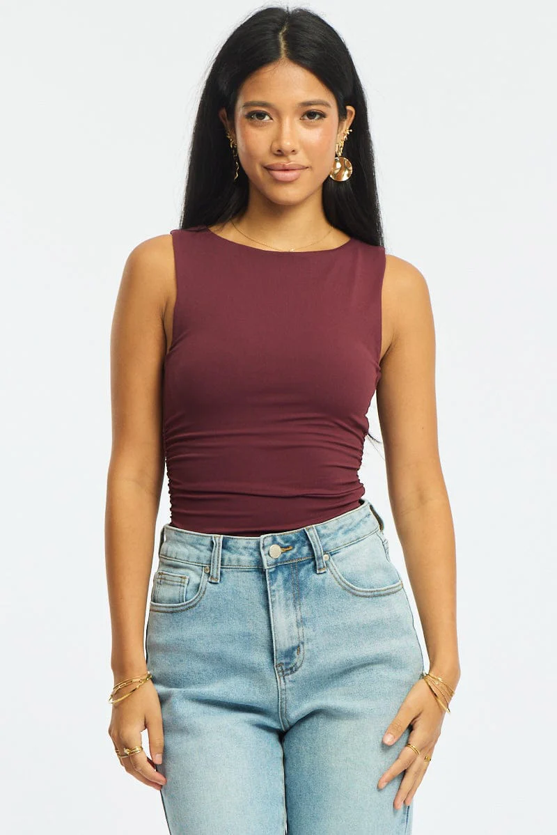 Red Supersoft Tank Sleeveless