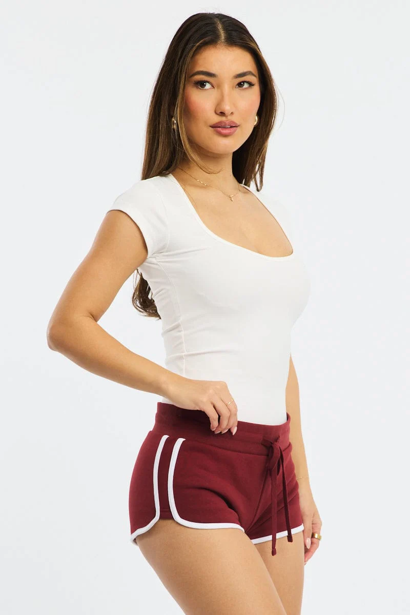 Red Track Short Low Rise - Image 4