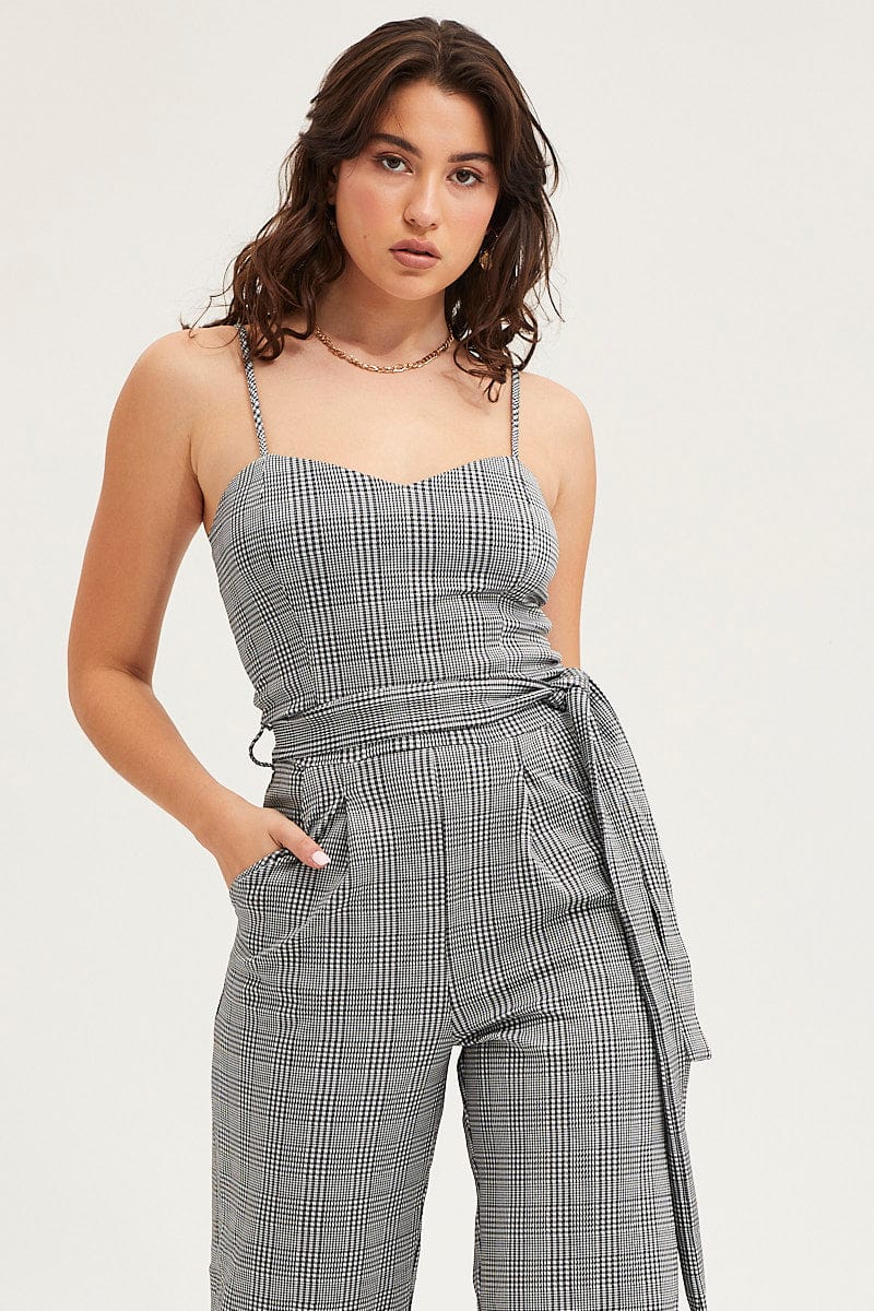 Stripe Jumpsuit Sleeveless - Image 2