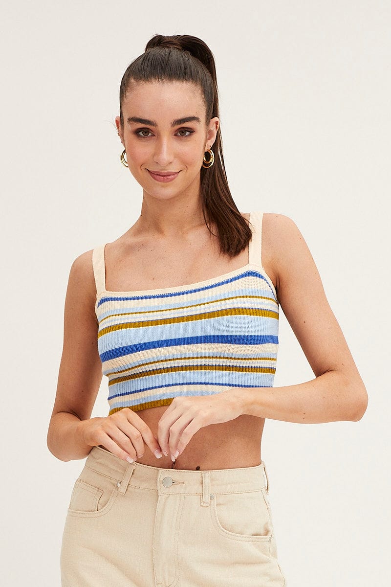 Stripe Knit Top - Image 3