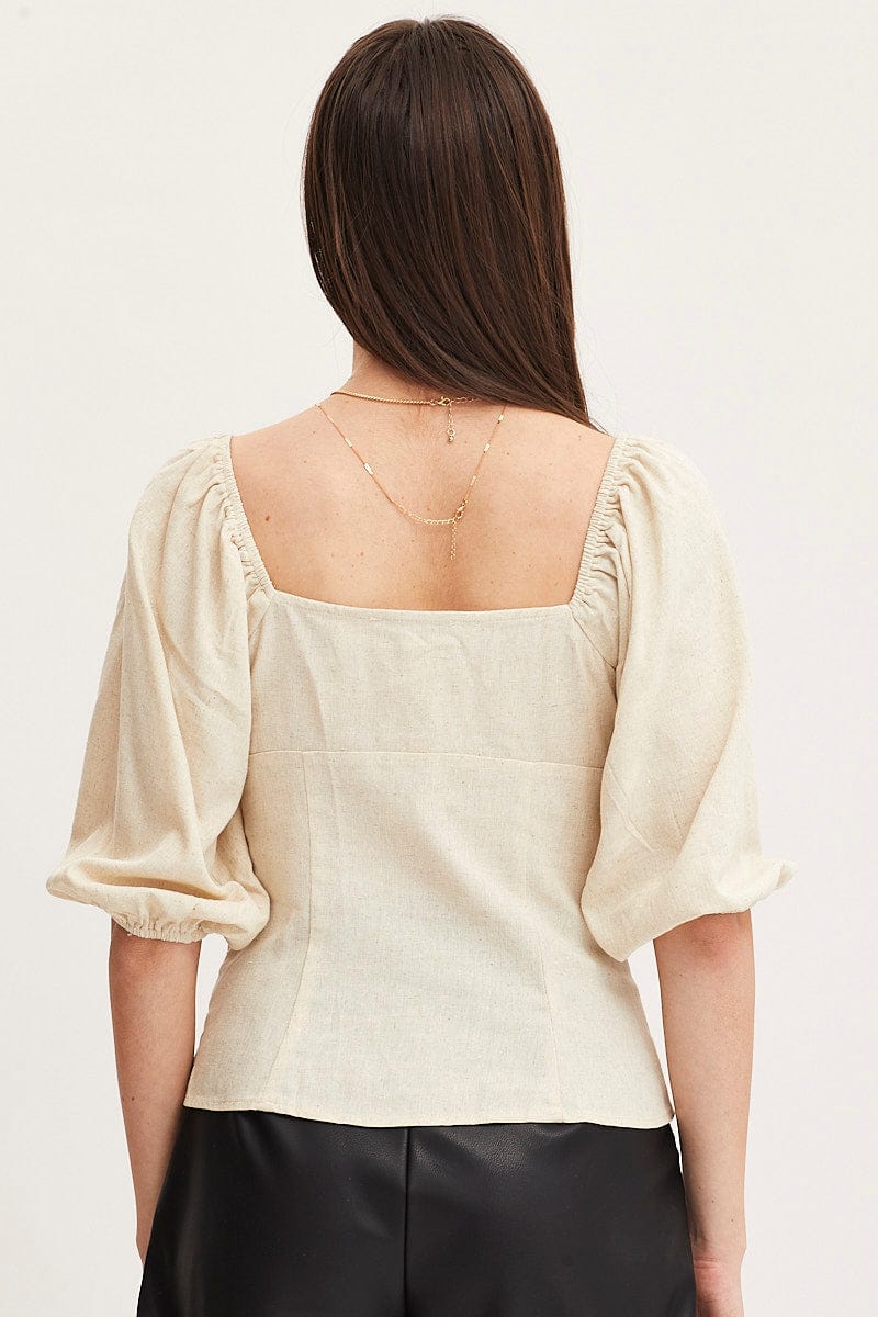 White Bell Top Short Sleeve - Image 5