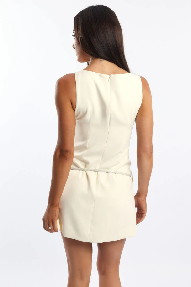 White Bodycon Dress Mini - Image 5