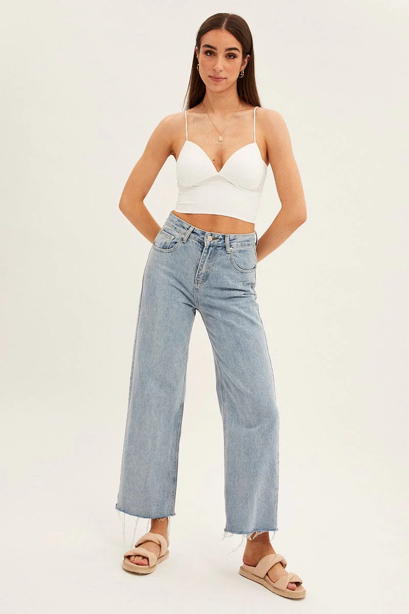 White Bralette Seamless - Image 2
