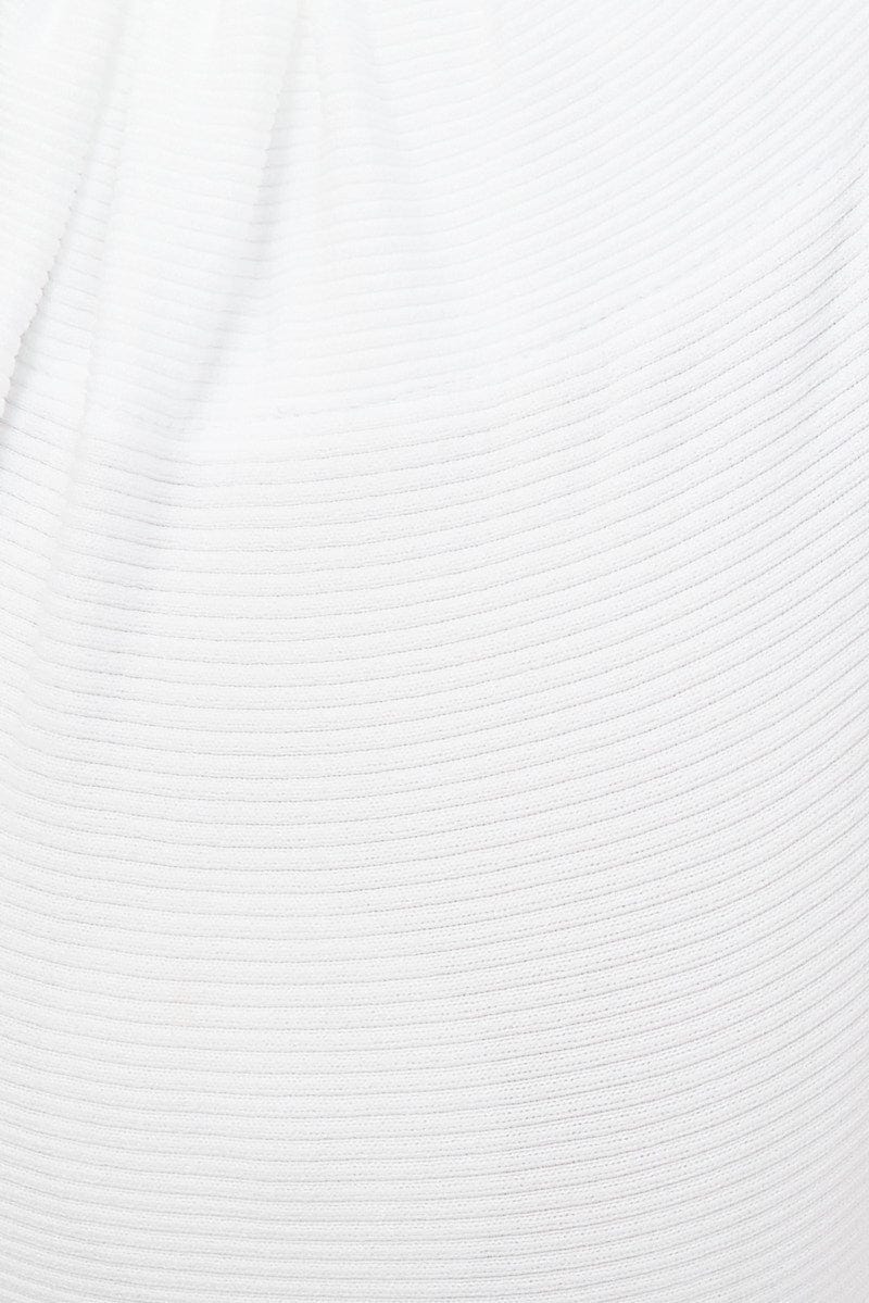 White Bralette Twist One Shoulder Seamless - Image 6