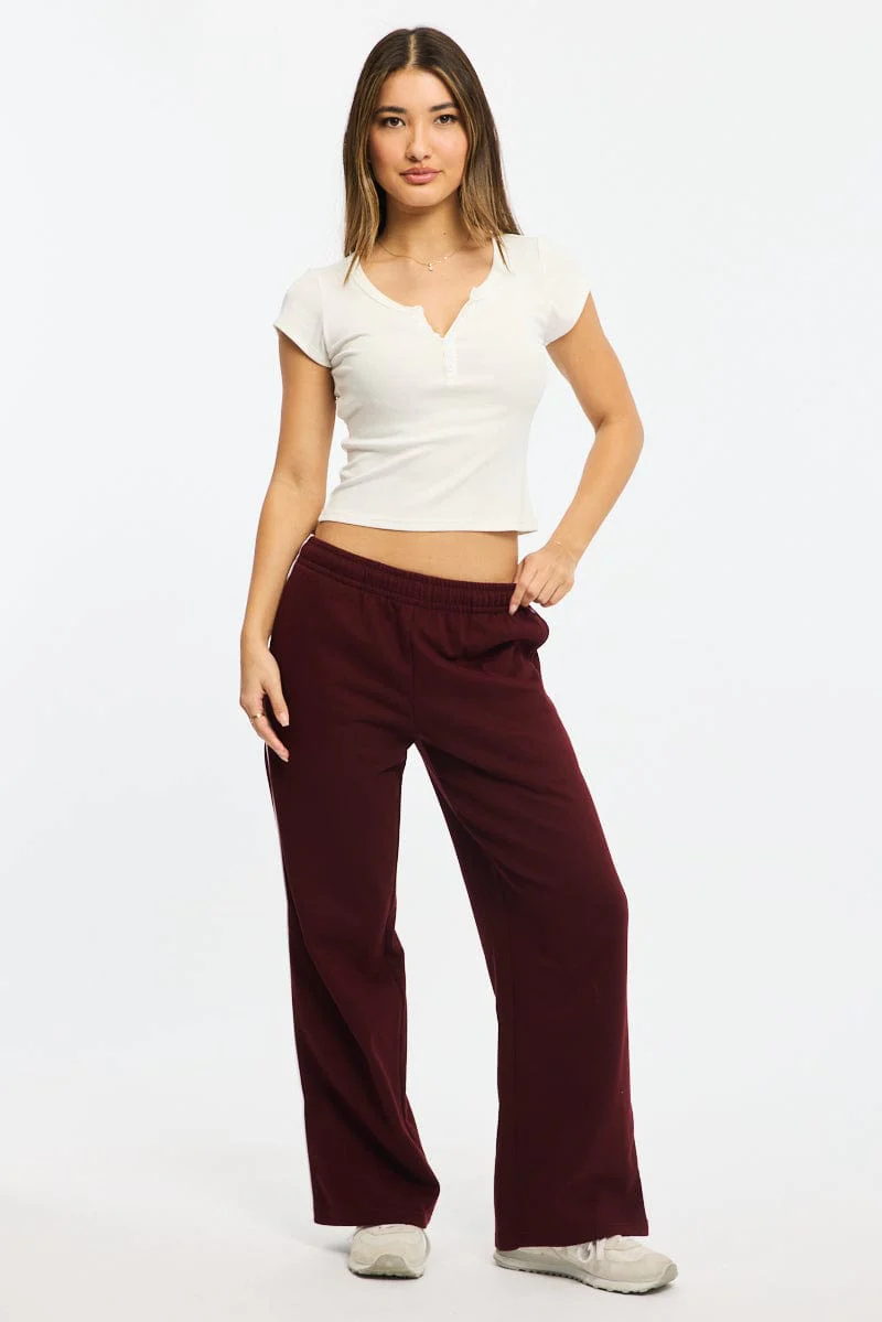 White Button Down Tee Short Sleeve Rib - Image 2