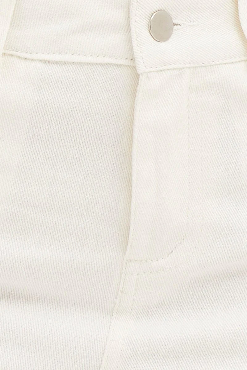 White Cargo Pants Polyester - Image 6