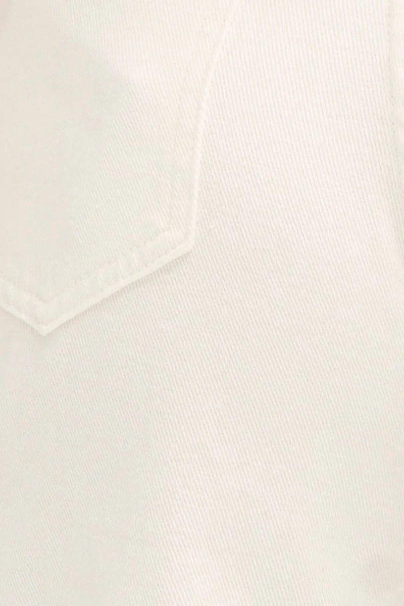 White Carpenter Jeans Cargo Pocket - Image 6