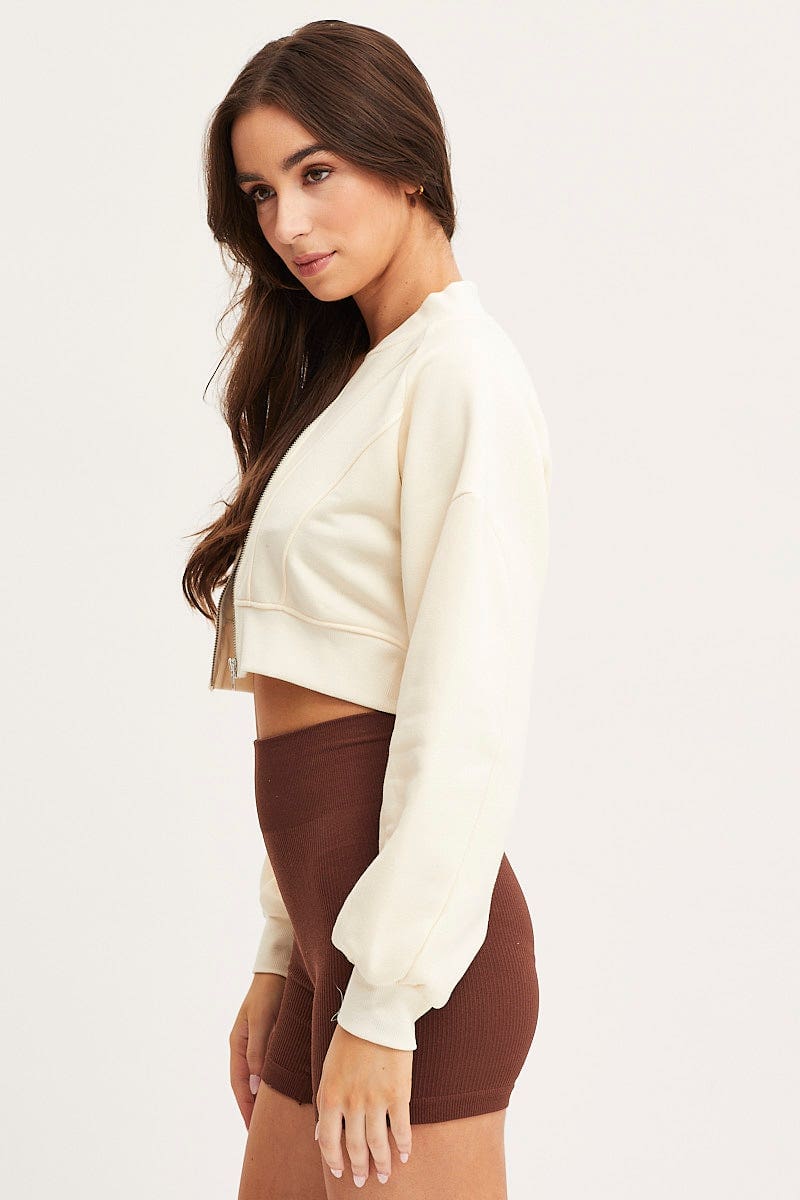 White Crop Sweater - Image 4