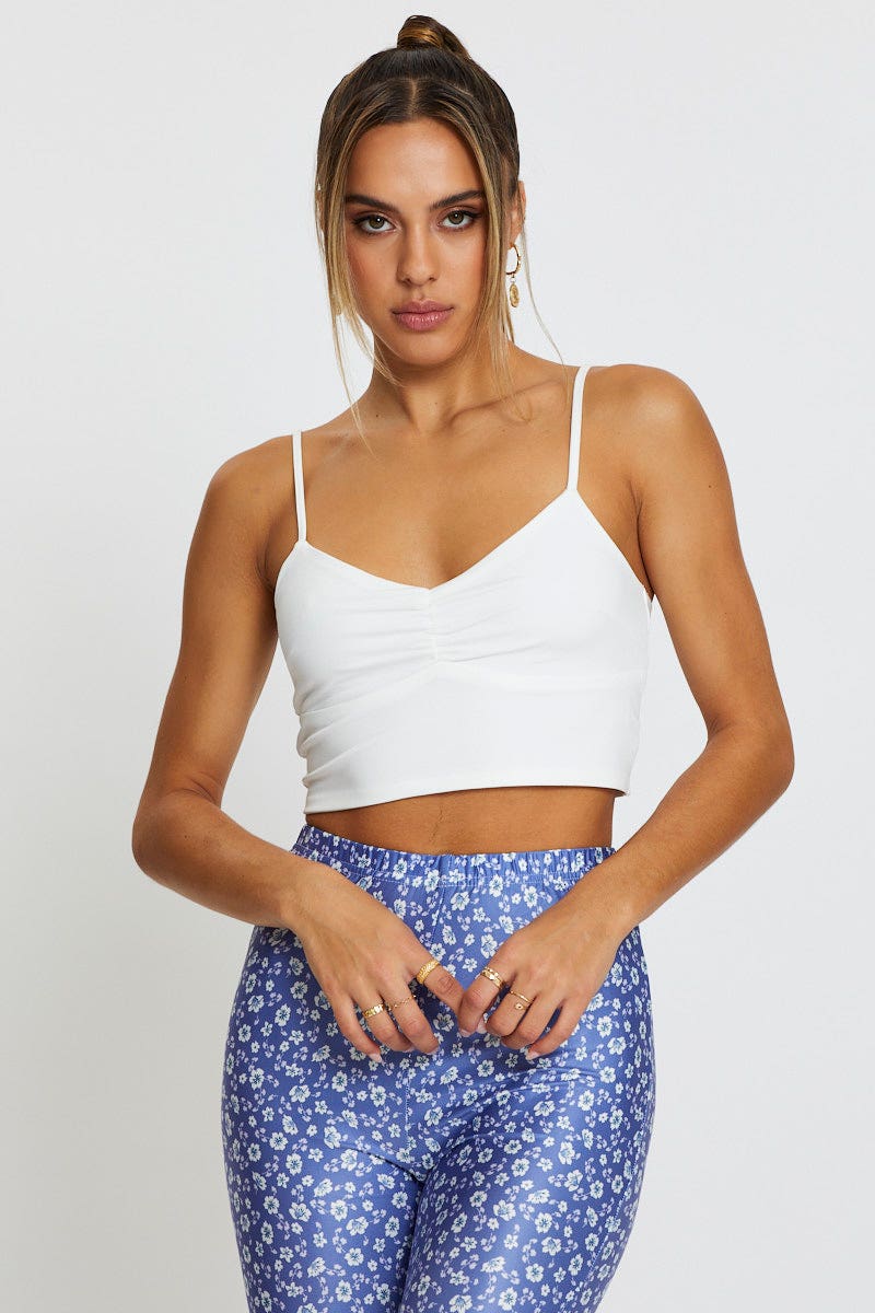 White Crop Top - Image 3