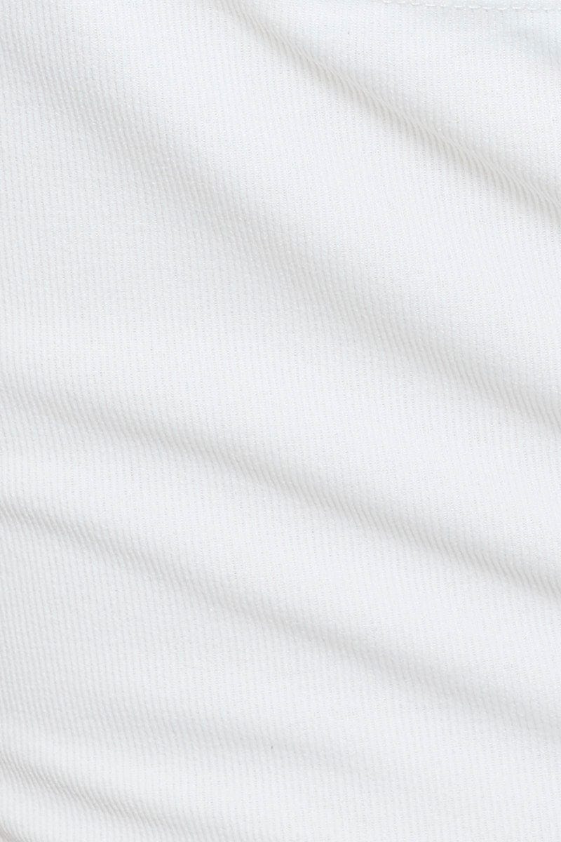 White Crop Top Off Shoulder - Image 6