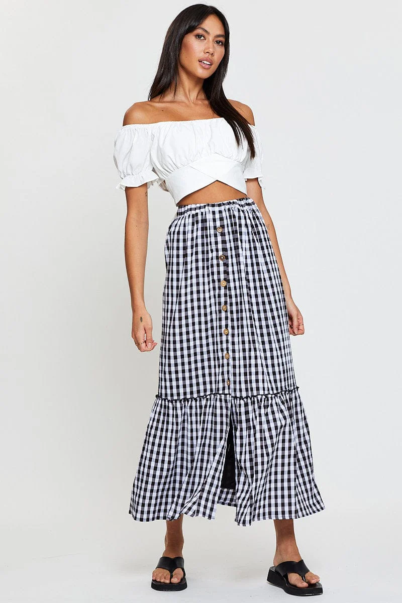 White Crop Top Short Sleeve - Image 3