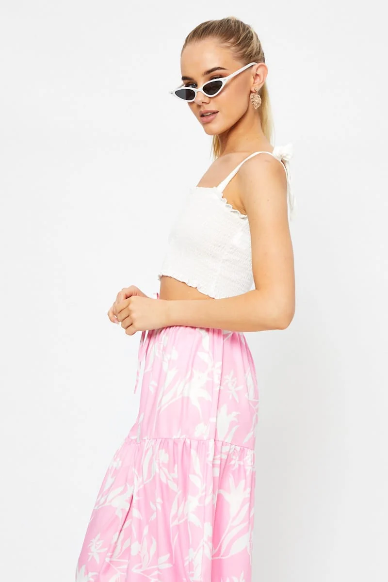 White Crop Top Sleeveless - Image 4