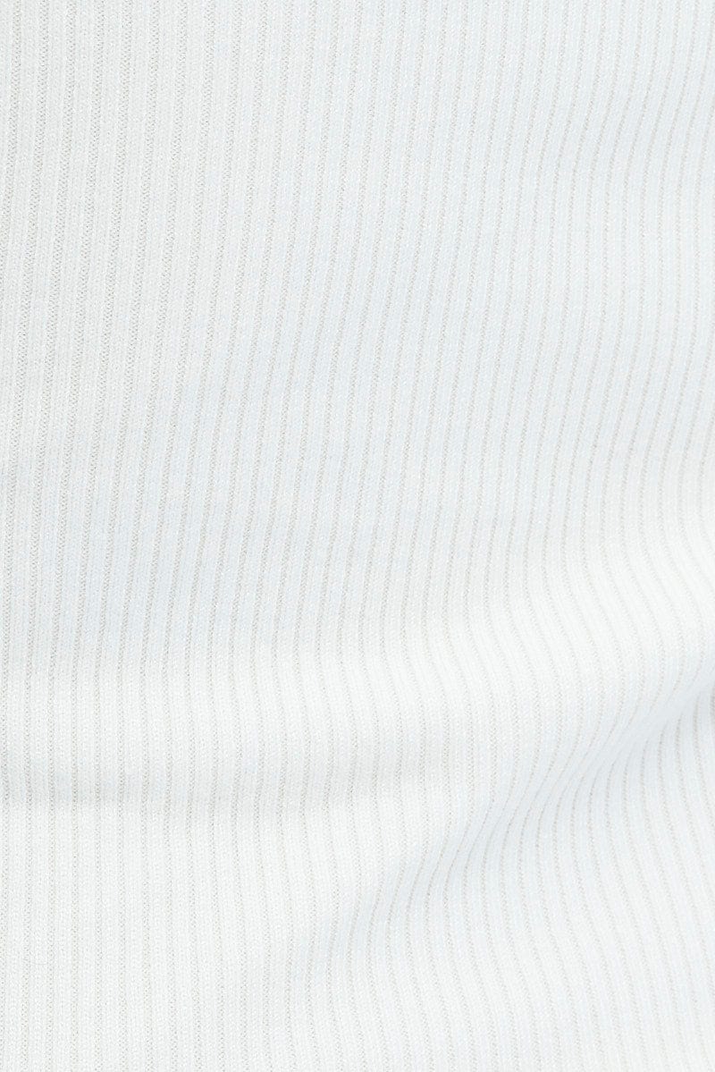White Dress & Shrug Set Long Sleeve Strapless Mini Knit - Image 6