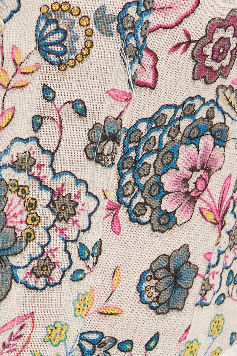 White Floral Corset Top - Image 6