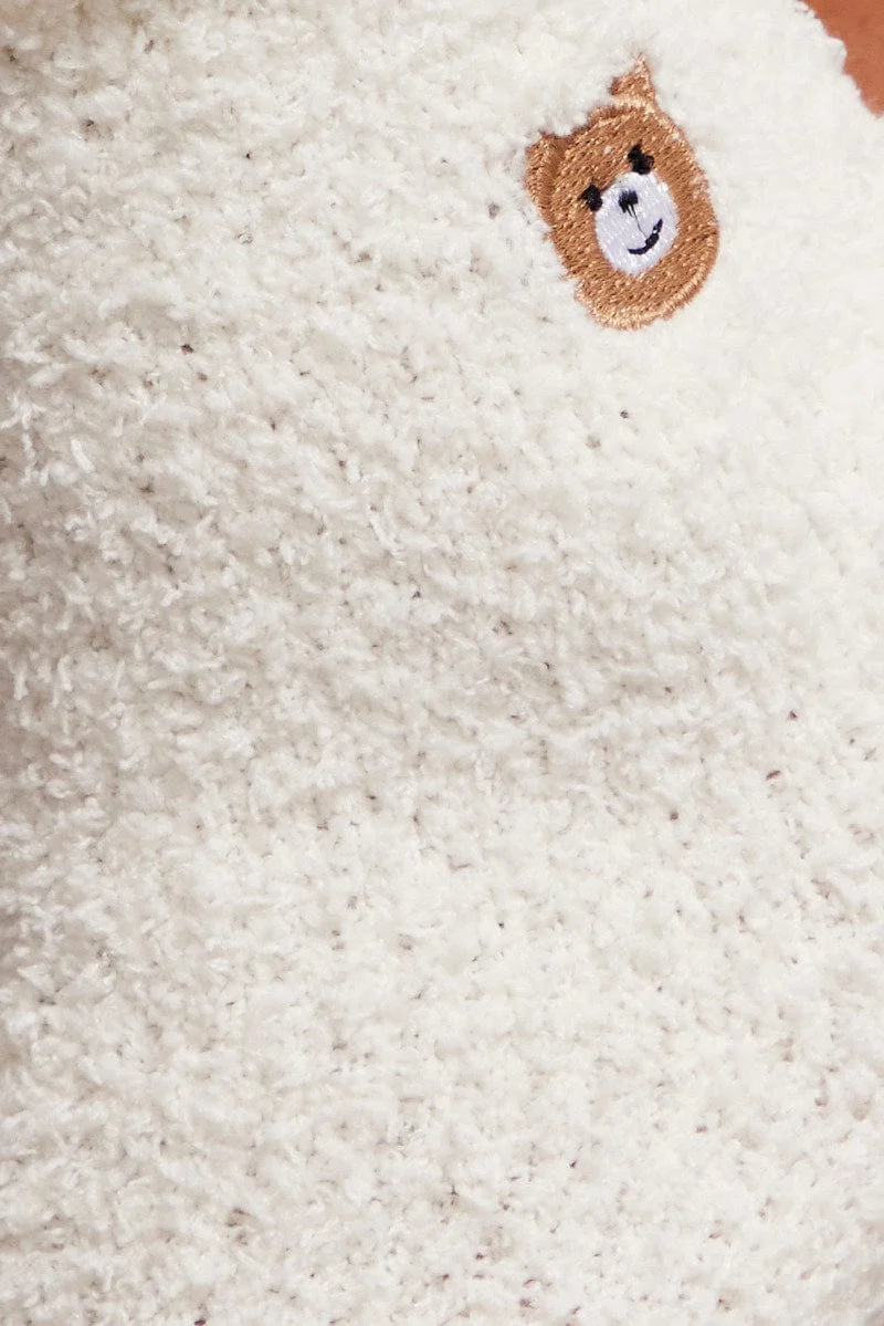 White Fluffy Socks - Image 4