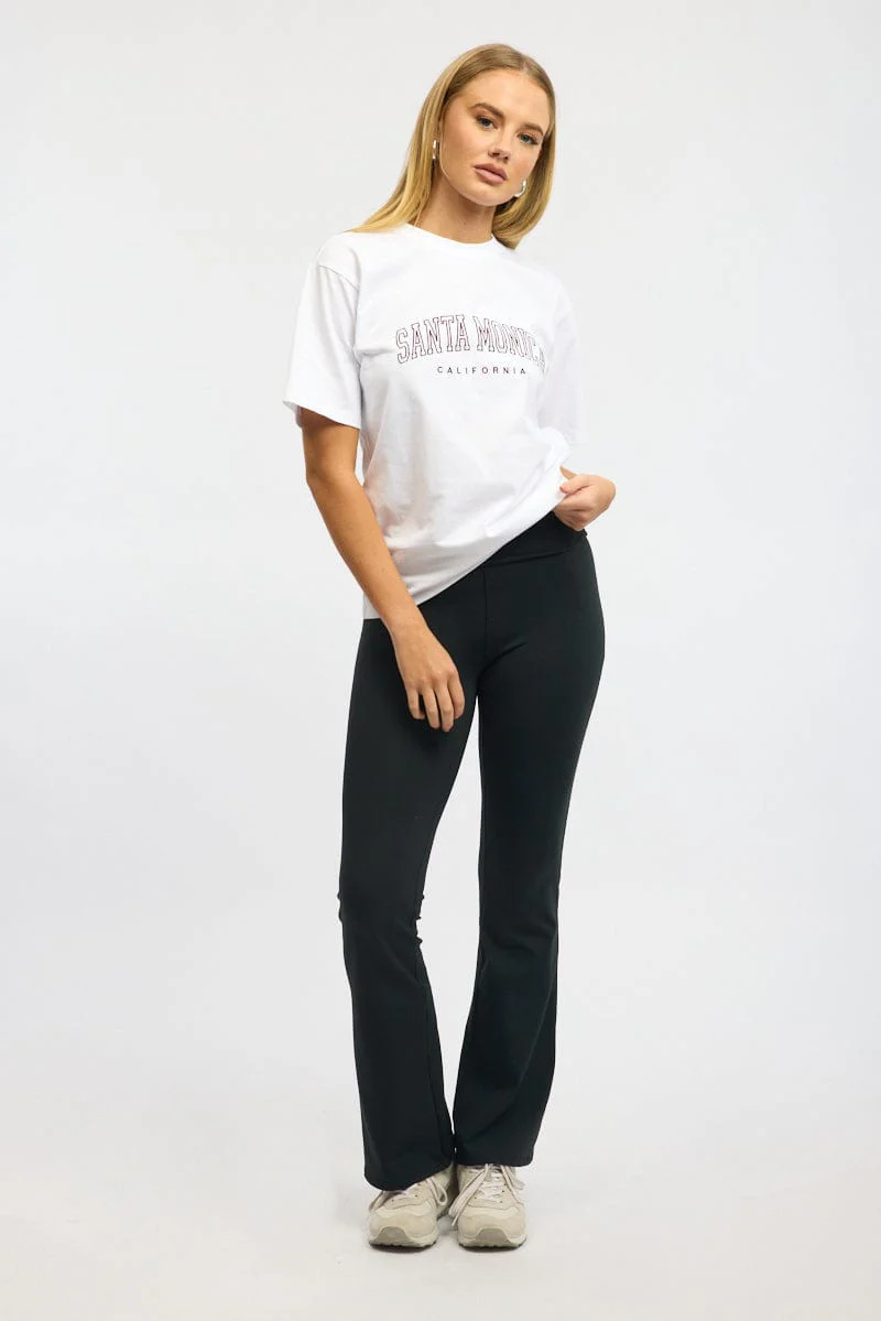 White Graphic Tee Short Sleeve - Image 2