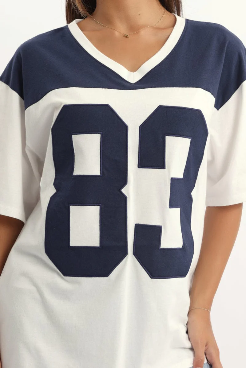 White Graphic Tee Short Sleeve - Image 5