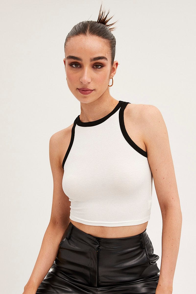 White Jersey Top - Image 4
